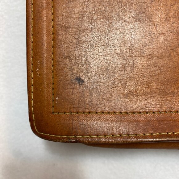 VINTAGE CANOA Crossbody Shoulder Bag Tan Pouch Phone Wallet 80s - Picture 7 of 16